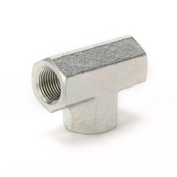 ISO9001:2015 certificate female 3 way carbon steel npt threaded galvanized pipe fitting